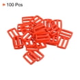 thumbnail image 3 of 1 Inch Tri-Glide Slide Buckles Webbing Strap Fastener, Orange, 100 Pack, 3 of 5