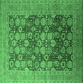 thumbnail image 1 of Ahgly Company Indoor Square Oriental Emerald Green Industrial Area Rugs, 5' Square, 1 of 4