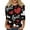 Vermilion, variant on Iaqnaocc Valentines T Shirts for Women 3/4 Sleeve Plus Size Funny Love Heart Print Tee Causal Dressy Fall Spring Round Neck Graphic Tee Tops Red 3XL
