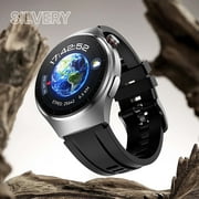 AZXY Smartwatch,Smart Watch for Android,Fitness Smart Watches,Bluetooth Sports Touchscreen Health Smart Watches for Women Men with Talk Call and Text,Waterproof Fitness Trackers,Silver