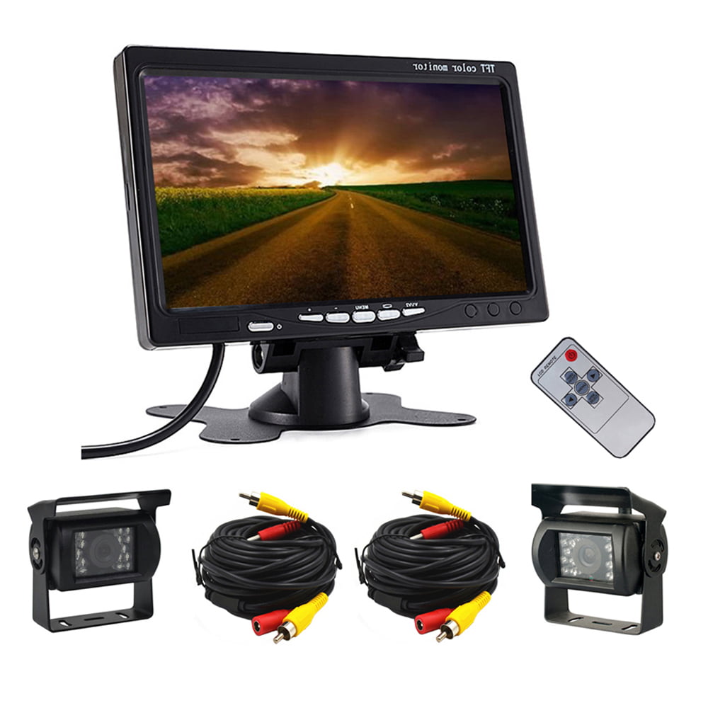 Buyee® Car Rear view Kit 7 TFT LCD Monitor+2*18 LED Reversing CCD Reversing Camera 