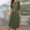 Army Green, variant on Summer Dresses for Women under $10! Xqxayjr Women's Cotton Linen Spring Summer Casual Maxi Dress Beach Vacation 3/4 Sleeve Crewneck Basic Long T Shirt Dresses