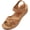 Brown, variant on Wedge Sandals for Women Foot Massage Sandals Summer Dressy Platform Walking Sandals