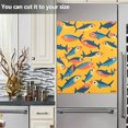 thumbnail image 3 of Yayeee Magnetic Dishwasher Cover for The Front Decoration Home Kitchen Machine Sticker Protector, Yellow Sardines Pattern, 3 of 6
