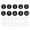 Black, variant on 10PCS Number Tags 1-10, Number Key Tags Aluminum Numbered Keychain Metal Round with Key Rings for Organizer Field Sales Hangers Clothes Labels ID, Gold