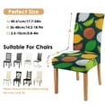 thumbnail image 3 of Set of 4 Lemon Theme Dining Chair Covers Lovely Bright Fruit Pattern Washable Polyester Stretch Slipcovers Removable Seat Protector for Fresh Kitchen, 3 of 4