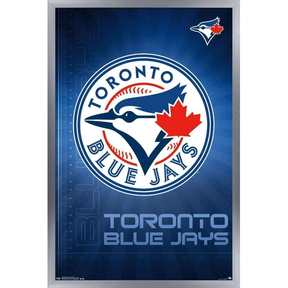 MLB Toronto Blue Jays - Logo 16 Wall Poster, 14.725" x 22.375", Framed
