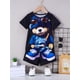 thumbnail image 5 of Conjunto de verano de 2 piezas con estampado de oso de dibujos animados para hombre, camiseta informal de cuello redondo para uso diario, pantalones cortos de playa para hombre para deportes al aire l, 5 of 5