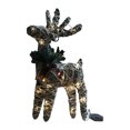 thumbnail image 2 of Dserfhy Christmas Reindeer Decoration 15.75" H 3D Iron Standing Deer for Xmas Outdoor Indoor Holiday Yard Garden Decor, 2 of 8