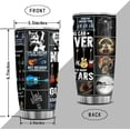 thumbnail image 3 of Tumbler 20 oz (Guitar All), Cool Guitar Player Gifts for Men & Women, Playing Guitar 20 Oz Tumbler, Short Scale Bass Guitar, Beginner Bassist Music Cups Accessories, 3 of 4