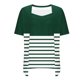 thumbnail image 5 of Camisetas de Manga Corta de Verano para Mujeres, Moda Impresa Falsa de Dos Piezas de Cuello Redondo para Uso Casual, Diario Y de Fiesta, 5 of 7