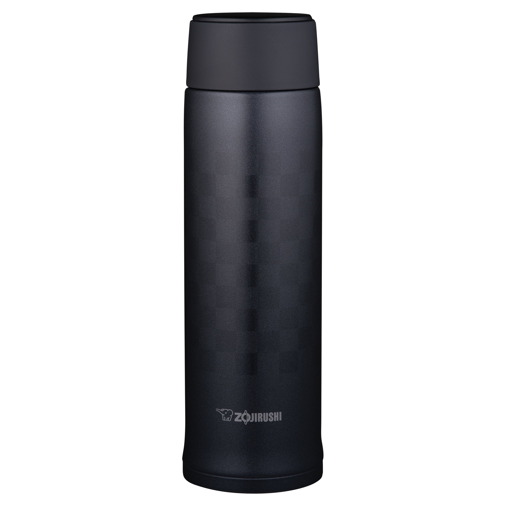black thermal water bottle