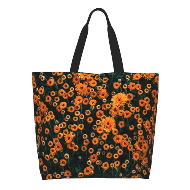 Balery Daisies Bolsa Tote Estilo Estético con Cremalleras, Bolsa de Hombro, Bolsa de Compras Grande y Plegable