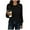 Black, variant on Women's Blouses Dressy Casual Tops,Women Textured Knit Top With Ribbed Waistband And Long Sleeves Blouse