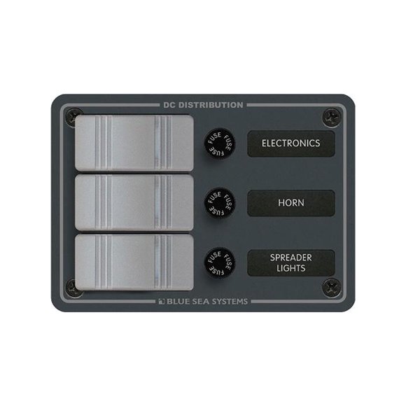 Blue Sea 8054 Slate Gray - 3 Position - Vertical
