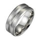thumbnail image 2 of Anillo magnético de acero inoxidable para adelgazar, de 8 mm de ancho y mate, ideal para hombres y mujeres. Joyería popular., 2 of 2