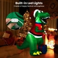 thumbnail image 4 of Gymax 6 FT Inflatable Christmas Dinosaur with Gift Blow Up Christmas Decoration w/ LED Lights, 4 of 10