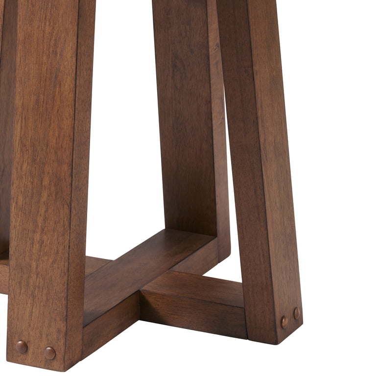 Better Homes & Gardens Ezra Round End Table, Walnut photo 8