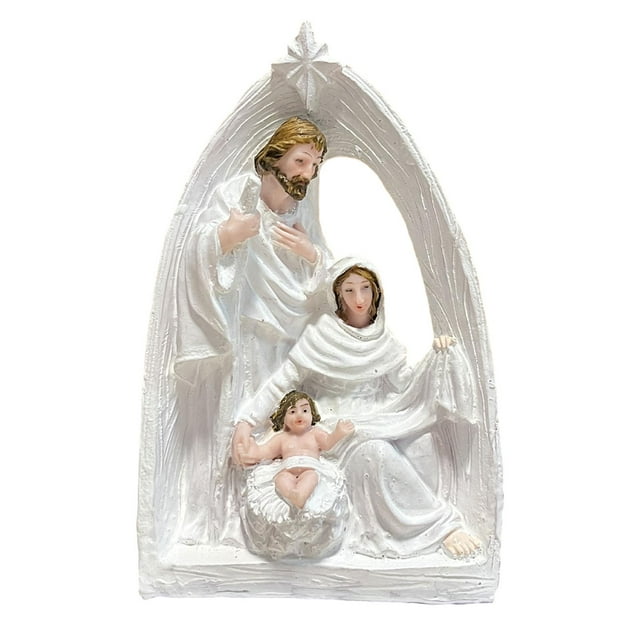 simhoa Advent Catholic Figurine Christmas Nativity Figurine for Desk Festivals Home