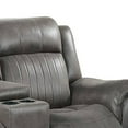 thumbnail image 3 of Oya 73 Inch Power Reclining Loveseat Chair, Manual Pull Tab, Slate Blue, 3 of 5