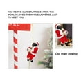 thumbnail image 5 of Fridja Christmas Decoration Santa Claus Electric Climbing Hanging Ladder Christmas Toys, 5 of 7