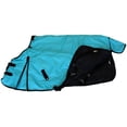 thumbnail image 4 of AJ Tack 1200D Waterproof Turnout Horse Blanket with Hood - Turquoise 76" Medium, 4 of 6