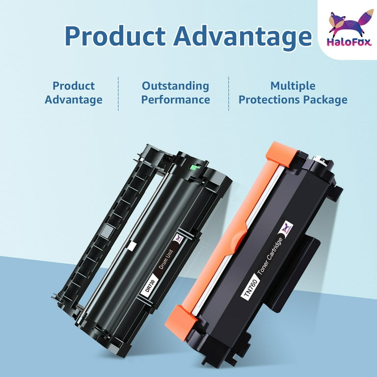 TN760 TN730 Toner Replacement for Brother TN 760 TN 730 Toner Cartridges for MFC-L2750DW DCP-L2550DW HL-L2395DW MFC-L2710DW High Yield Printer (Black