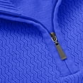 thumbnail image 5 of BXINGOHAI Men's Quarter Zip Pullover Long Sleeve Golf Shirts for Men Thermal 1/4 Half Zip Sweatshirts Blue XL, 5 of 7