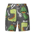 thumbnail image 4 of Lsque Mens Swim Trunks Cartoon Dinosaurs Pattern - Bathing Suit Compression Liner - Beach Swim Shorts Swimwear - (S-3XL) - Stretch Quick Dry -Small, 4 of 9