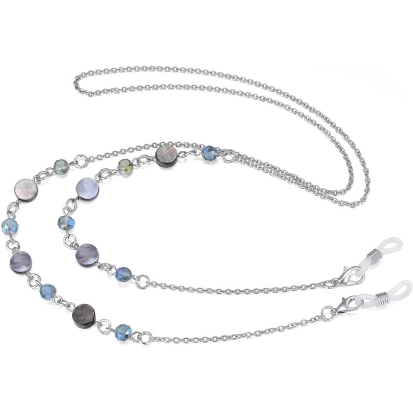 Crimmy Glasses Eyeglass Chain Strap Holders around Neck for Women, Stylish Eye Glasses Sunglasses Mask Necklace Lanyard