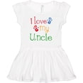 thumbnail image 3 of Inktastic I Love My Uncle childs Girls Baby Dress, 3 of 5