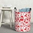 thumbnail image 6 of Fotbe Gnome Merry Christmas Pattern Laundry Basket with Handles, Waterproof Large Laundry Hamper, Wash Bag for Corner Dorm, Rolling Laundry Basket with Handles-Medium, 6 of 6