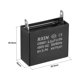 thumbnail image 2 of Capacitor de ventilador de techo Uxcell 36.5x16x29.5mm 2.5uF 450V CA Inserción única CBB61, 2 of 5
