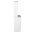 thumbnail image 5 of GZXS 67" Modern Buffet with Hutch, Kitchen Pantry Microwave Cabinet with Framed Glass Doors and 2 Drawers, White, 5 of 10