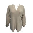thumbnail image 4 of Innerwin Chandails Tricotés Manches Longues Chandail pour Femme Travail Col en V Maille Chandail Beige TP, 4 of 7