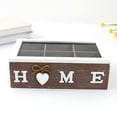 thumbnail image 3 of pitrice Kitchen Coffee Tea Storage Holder Box Crafted Jewelry Storage Holder With Easy Open Lid Stand Tea Bags Up Or Lay Flat. 6 Grid, 3 of 6