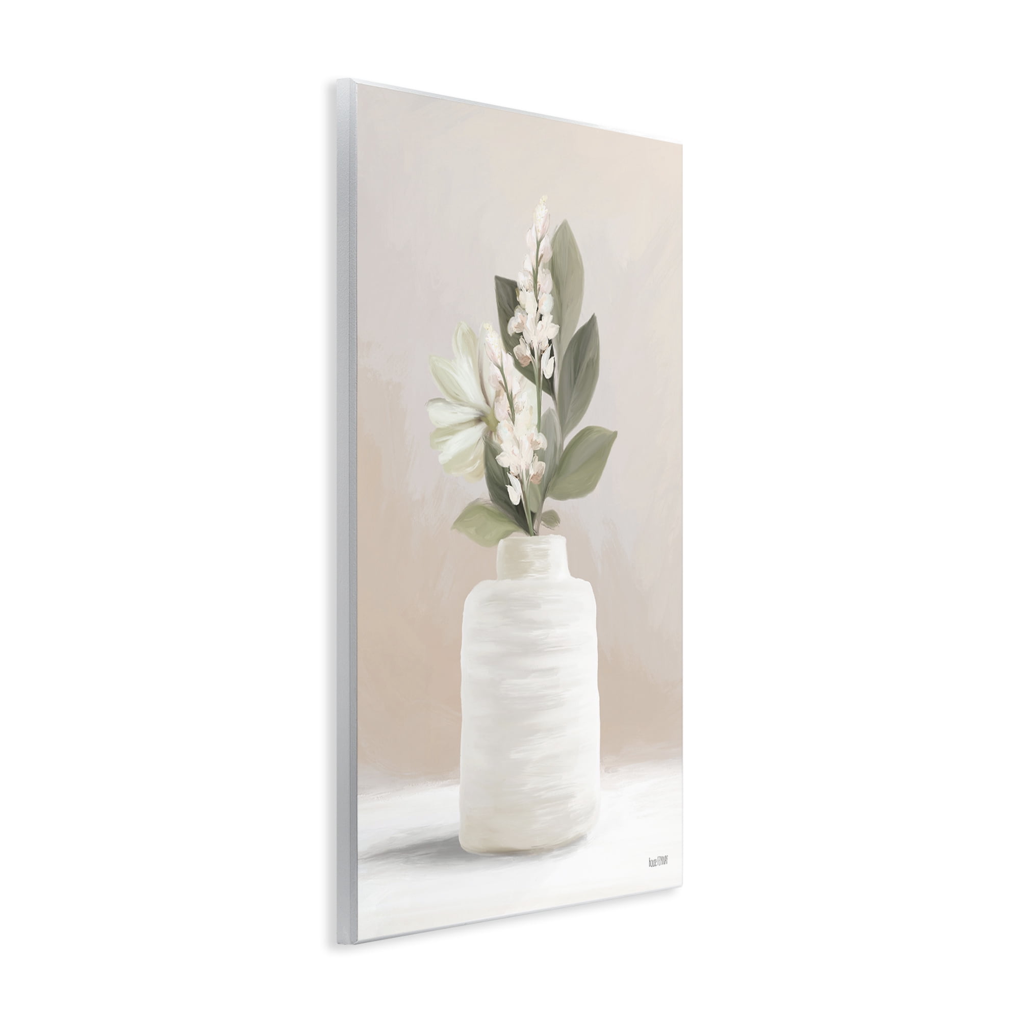 Stupell Industries Simple Potted Herb Botanical & Floral Painting Unframed Art Print Wall Art, 13 x 19