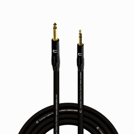 Coluber Cable 1/4" TS Male to 3.5 TRS Male - Pro 3-Pin Microphone Connector