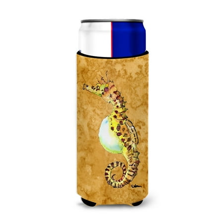 

Caroline s Treasures 8640MUK Seahorse Ultra Hugger for slim cans Slim Can multicolor