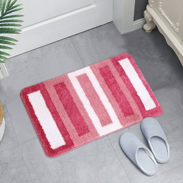 Puntoco Non-Slip Quick Water Absorption Floor Mat,Bathroom Door Anti-Slip Mat Bathroom Absorbent Thickened Floor Mat Carpet Household Non-Slip Mat