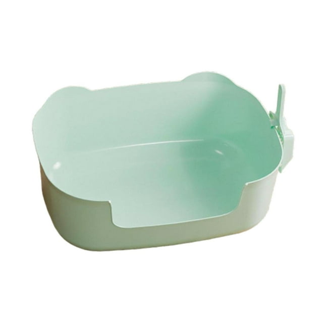 Cajas de arena para gatos Contenedor de arena para gatos con pala Orinal portátil Bandeja de arena para gatos Inodoro para gatos Caja de arena verde