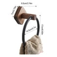 thumbnail image 3 of kurtrusly Towel Rings For Bathroom Space-saving Multi-functional Made With Aluminum And Wood Towel Holder Style 1, 3 of 6