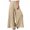 Khaki, variant on Azrian Womens Pants Fashion Casual Solid Color Pocket Fold Loose Full Length Pants
