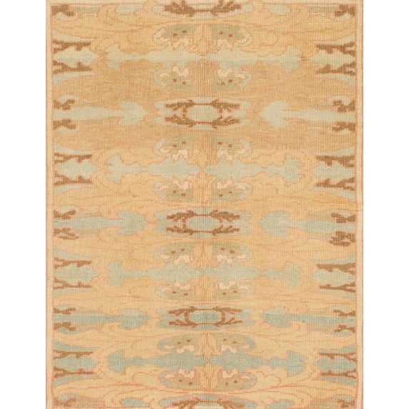Ahgly Company Machine Washable Indoor Rectangle Abstract Orange Area Rugs, 5' x 8'