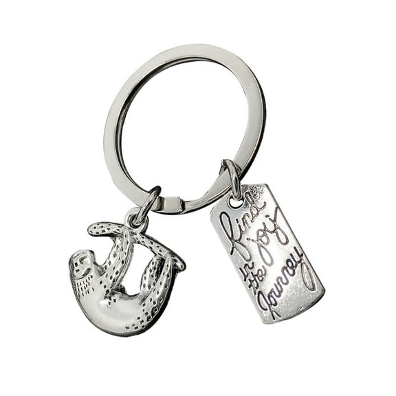 Soimiss Cute Aesthetic Keychain Key Holder Sloth Shape Metal 1Pcs Key Holding Everyday Use