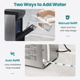 thumbnail image 5 of Gevi Household V2.0 - Máquina de hielo para encimeras, máquina de hielo palé autolimpiable, recambio de agua con solo abrir y verter, carcasa de acero inoxidable, se puede colocar debajo del gabinete, 5 of 5