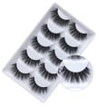 thumbnail image 1 of False Eyelashes, 5 Pairs 3D Natural Fluffy Fake Lashes, Hand-made Dramatic Thick Crossed Cluster Fake Eye Lashes,Reusable Soft Long Lashes Pack for Makeup, 1 of 6