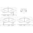 thumbnail image 2 of Brembo P10049N NAO BRAKE PADS Fits select: 2009-2016 CHEVROLET TRAVERSE LT, 2006-2008 CHEVROLET TRAILBLAZER LS/LT, 2 of 2