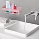 thumbnail image 5 of Ganfancp Estante Rectangular de Almacenaje Pegado Estante de Almacenaje de Artículos de Aseo Estante de Baño Ofertas Del Día Liquidación Estante de Baño*1, Gancho Sin Punzón*1, 5 of 6