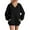 C-Black284, variant on DHFJKG Sweatshirt For Women Oversized V Neck Long Sleeve Plain Sweatshirt Drop Shoulder Loose Fit Casual Pullover With Pocket Classic Tops